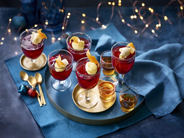 Mead Christmas Jellies with Cornish Clotted Cream