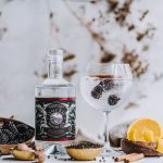 LBW Winter gin with tasting note fruit surrounding