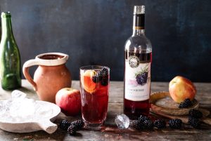 An LBW Fruit wine cocktail